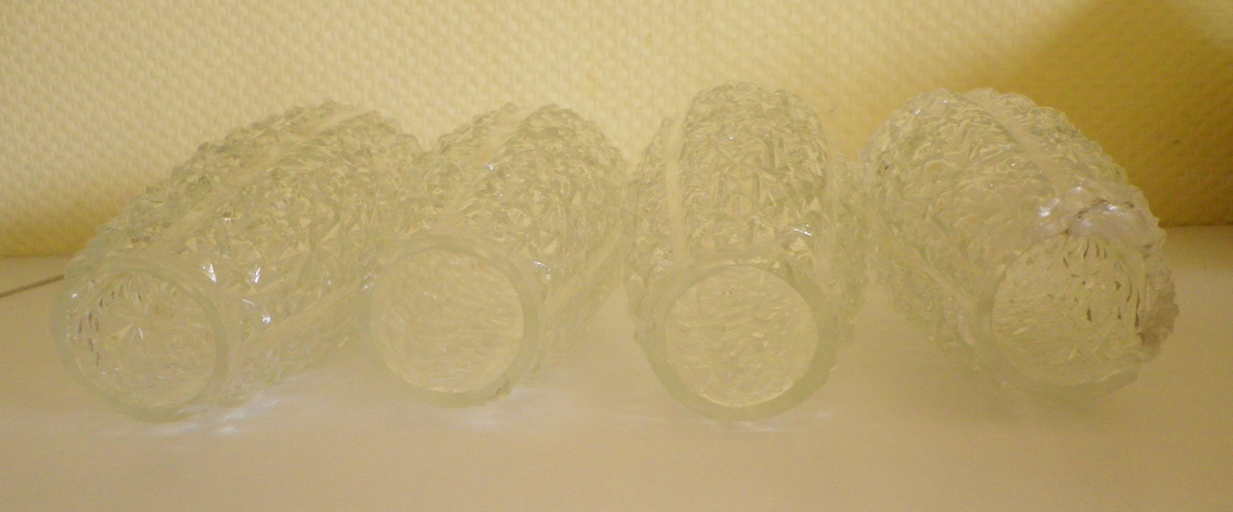 Wall lamps double lighting, with drawer, gilded metal, lampshade in worked glass - 1970