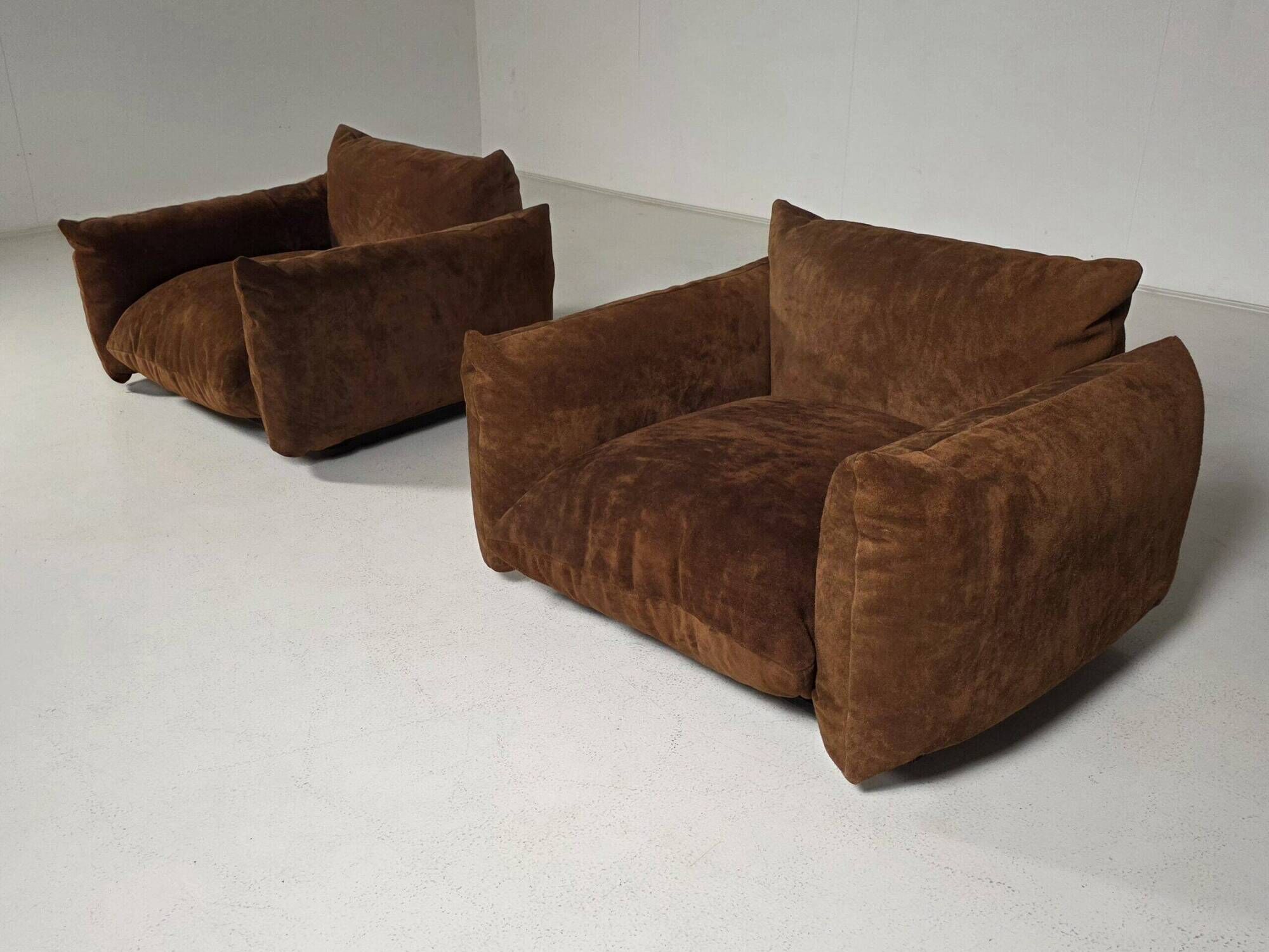 Pair of Marenco lounge chairs by Mario Marenco for Arflex, 1970s