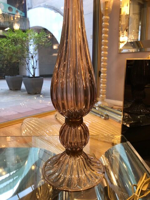 Paire de lampes en verre de Murano