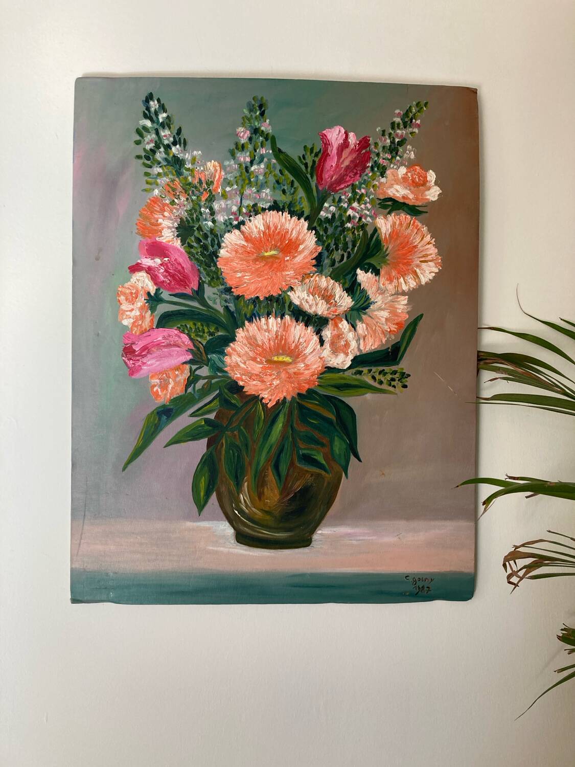 Flower bouquet painting
