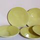 Six vintage Czech ceramic dessert plates