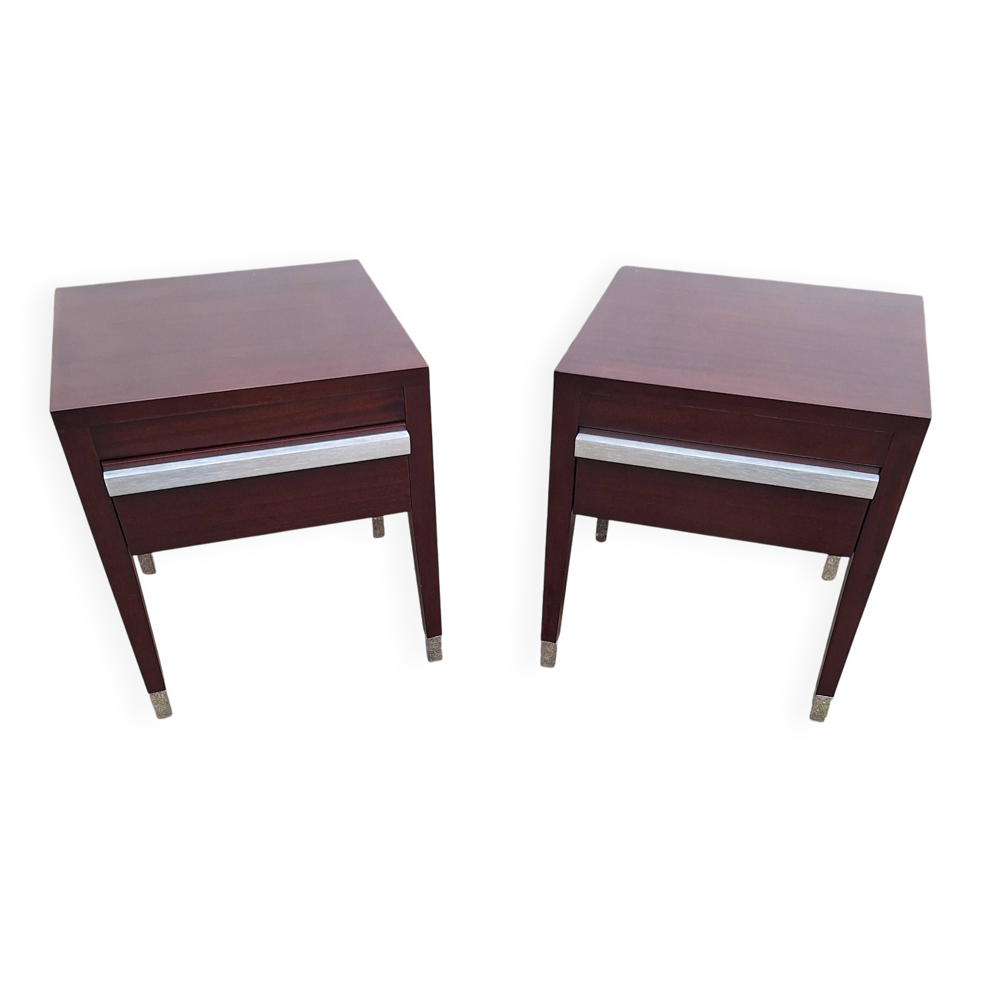 Pair of 70s hotel bedside tables