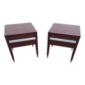 Pair of 70s hotel bedside tables
