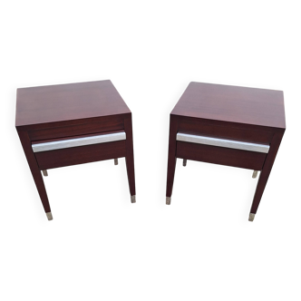 Pair of 70s hotel bedside tables
