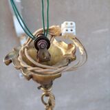 Old bronze chandelier
