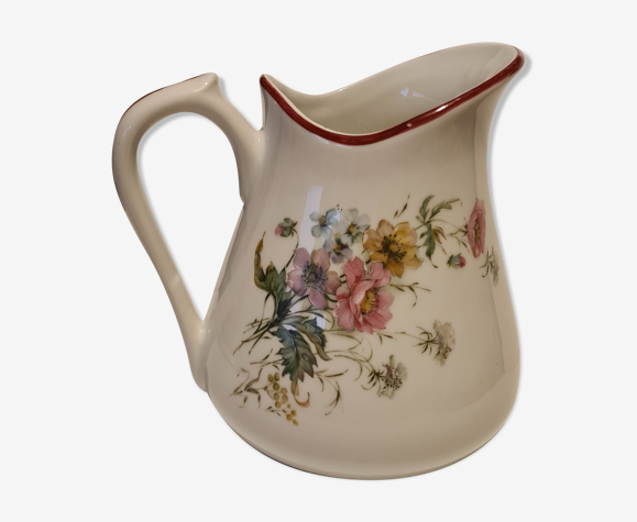 Pichet porcelaine PF décor floral