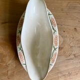 Ancienne saucière en faïence Creil et Montereau HBCM