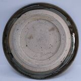 large enamelled stoneware plate signed mcb la borne