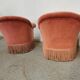 Paire de fauteuils crapaud vintage