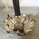 Vintage Olri silver metal candlestick