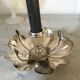 Vintage Olri silver metal candlestick