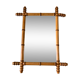 Barber mirror blond wood style bamboo 50s