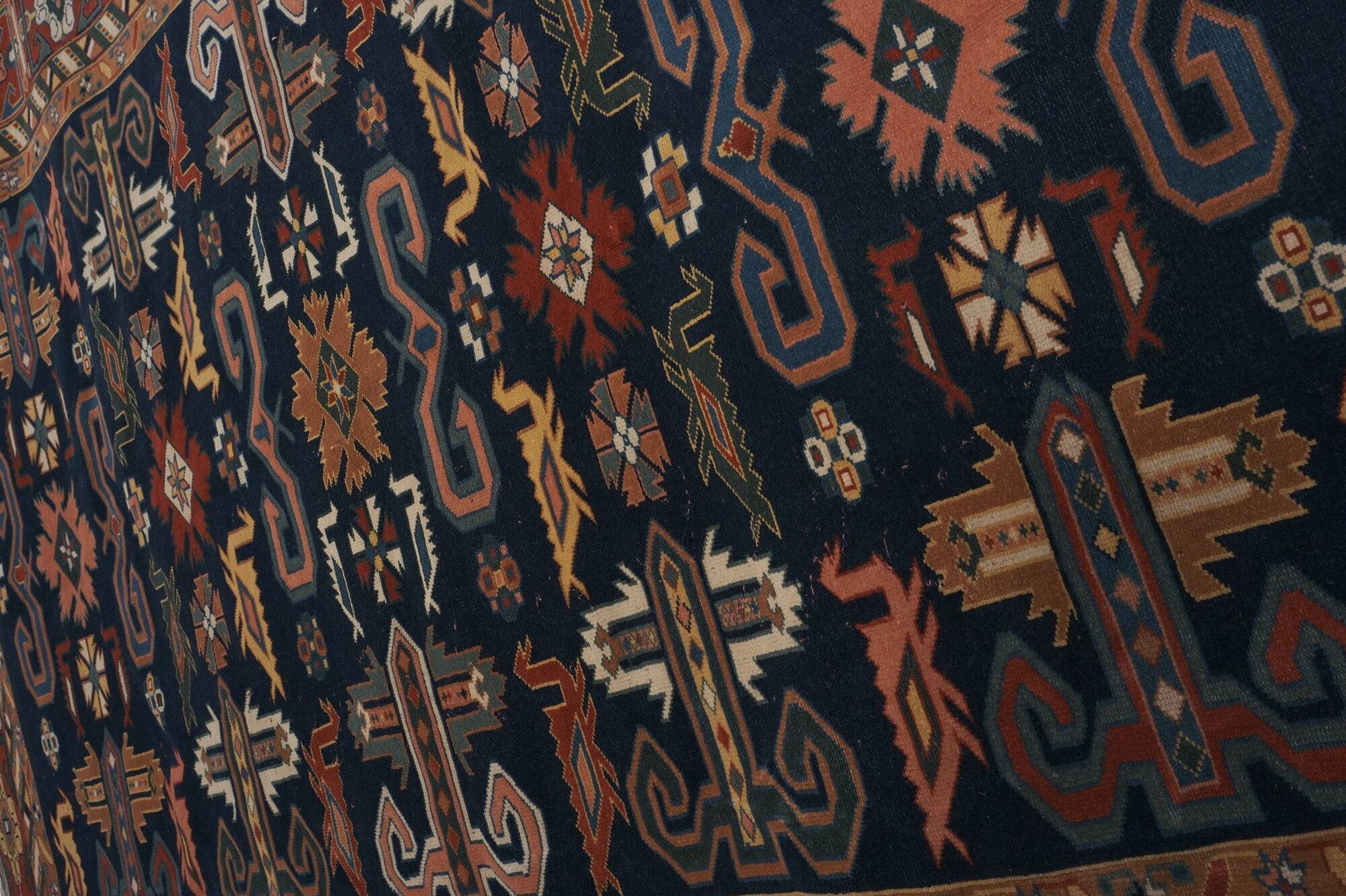 Vintage Turkish rug handmade 186x242 cm