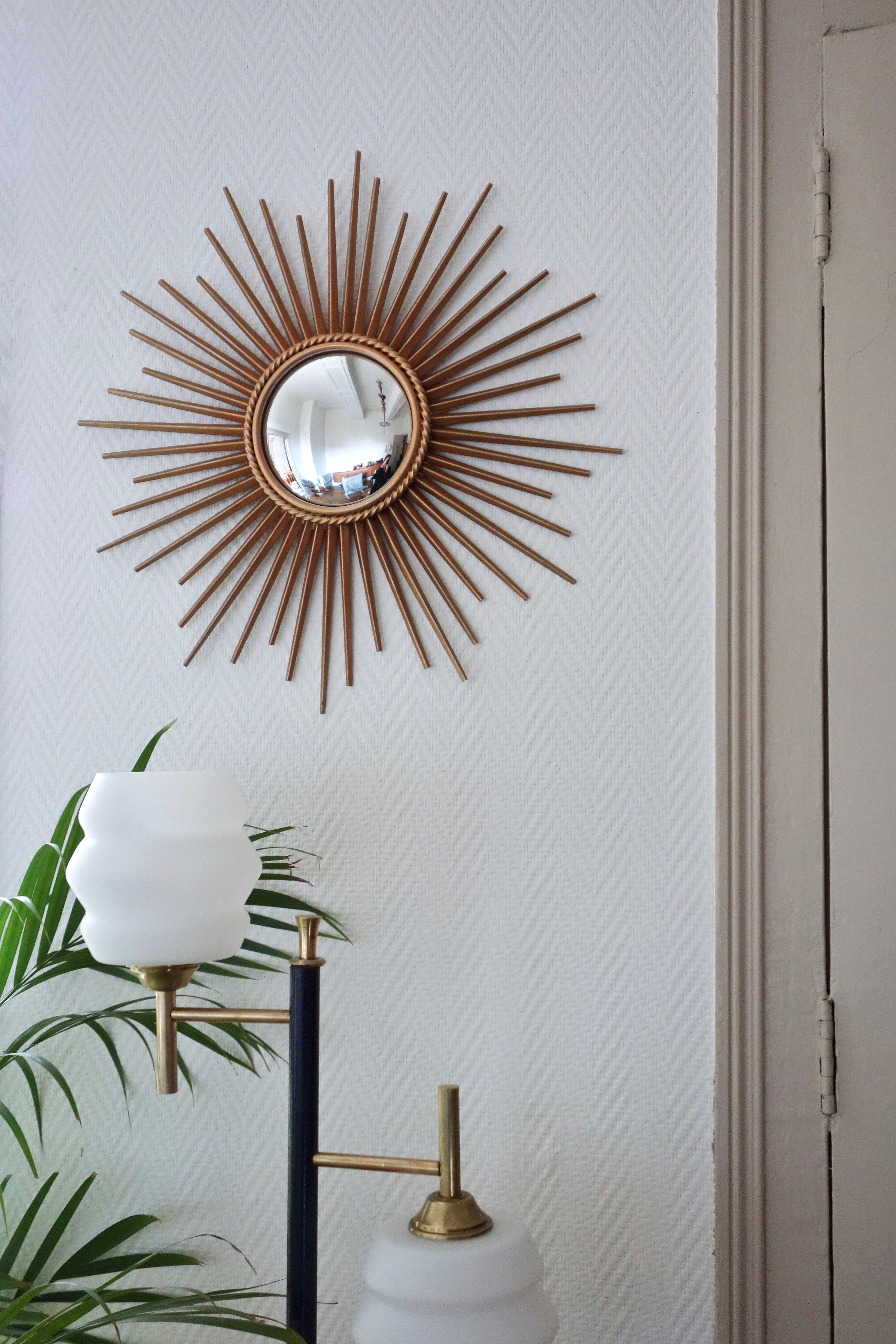 Sun mirror domed Chaty Vallauris 50x50 cm