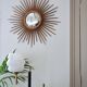 Sun mirror domed Chaty Vallauris 50x50 cm