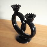 Villeroy & Boch - Rare Septfontaines Earthenware Pretzel Candle Holder - 1950s, Luxembourg