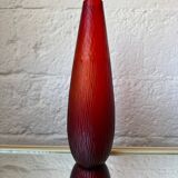 Art Deco style red glass vase