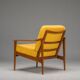 Chaise longue danoise du milieu du siècle en teck attribuée à Ib Kofod-Larsen, années 1960