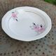 Lot de deux plats en porcelaine art deco, limoges france, BRB, fleurs roses
