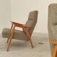 Paire de fauteuils 6956 restaurée  par Interier Praha , production 1965