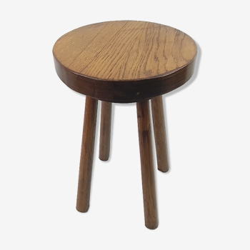 Rustic solid wooden stool 51cm