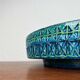 Large Mid-Century Modern Rimini Blu Pottery Bowl by Aldo Londi for Bitossi, Italy, 1960s