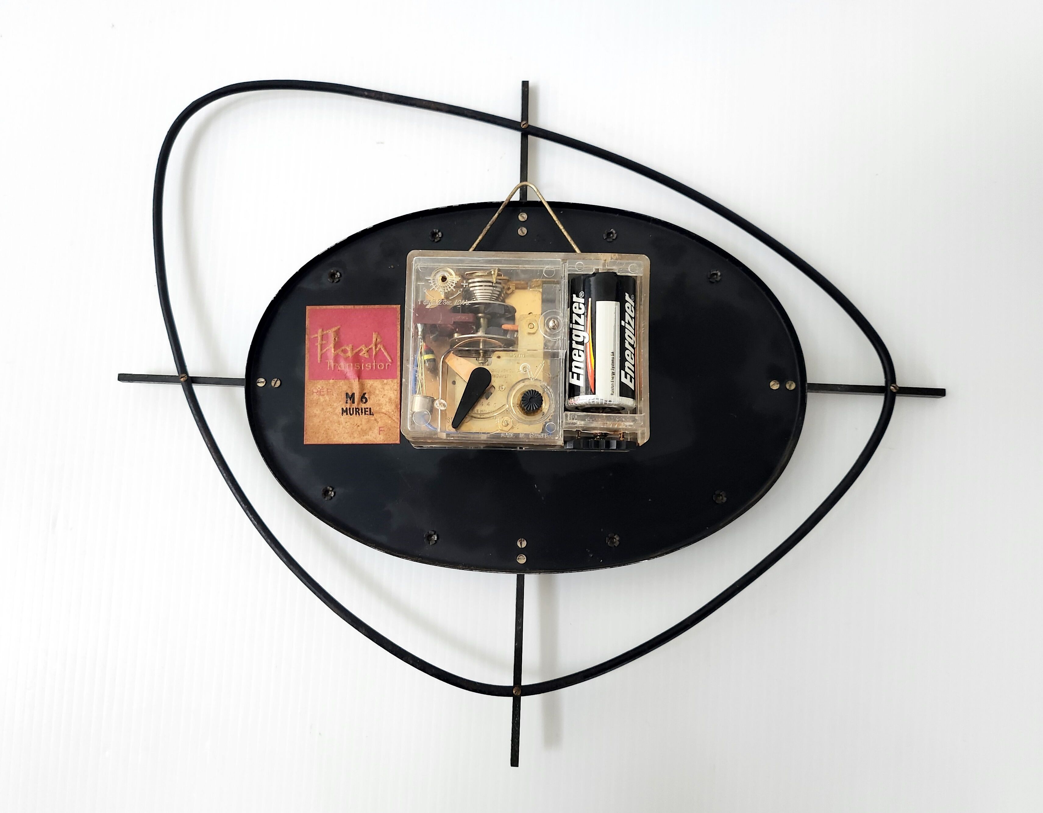 Vintage Flash Transistor Wall Clock 1950