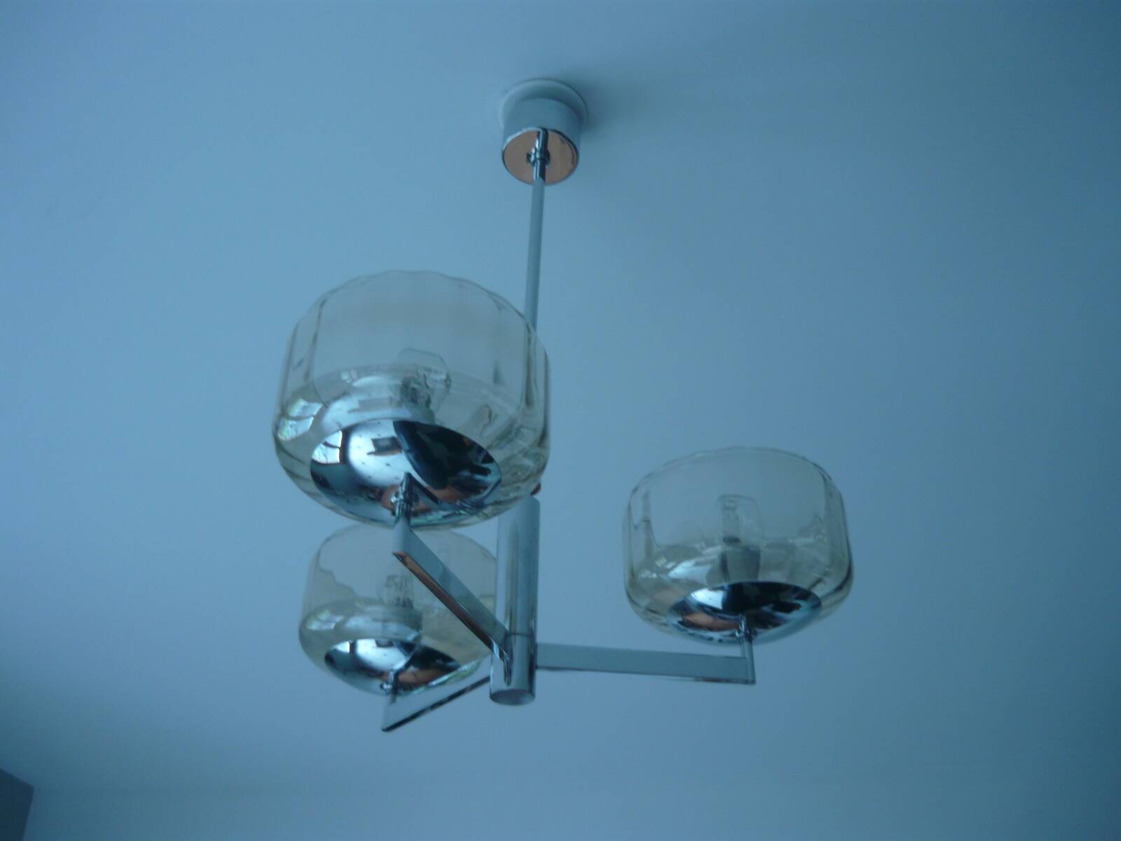 Gaetano Sciolari 3-light chandelier, 1970s