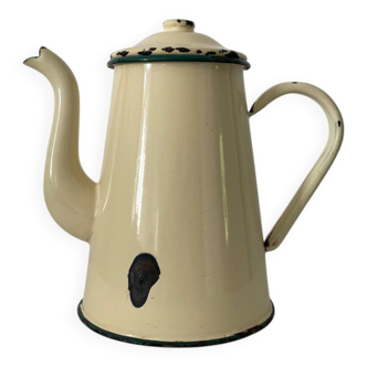 Cafetière émaillée vintage