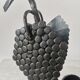 Vintage Forged Iron Grape Leaves Candlestick - Yugoslavia Mid-Century Decor