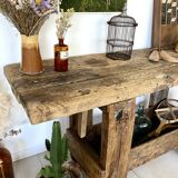 Old wooden workbench