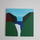 Canvas painting "Waterfall" signed