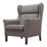 Fauteuil à oreilles, design danois, années 1970, production : Danemark