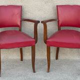 Paire de fauteuils bridges