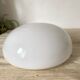 Plafonnier verre opalin vintage 30cm