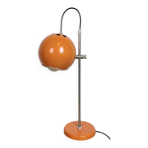 Lampe de table hongroise orange vintage d'Elektrofem, années 1970