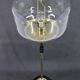 1970s Pair of Glass Brass Floor Lamps by Kamenicky Senov , Czechoslovakia