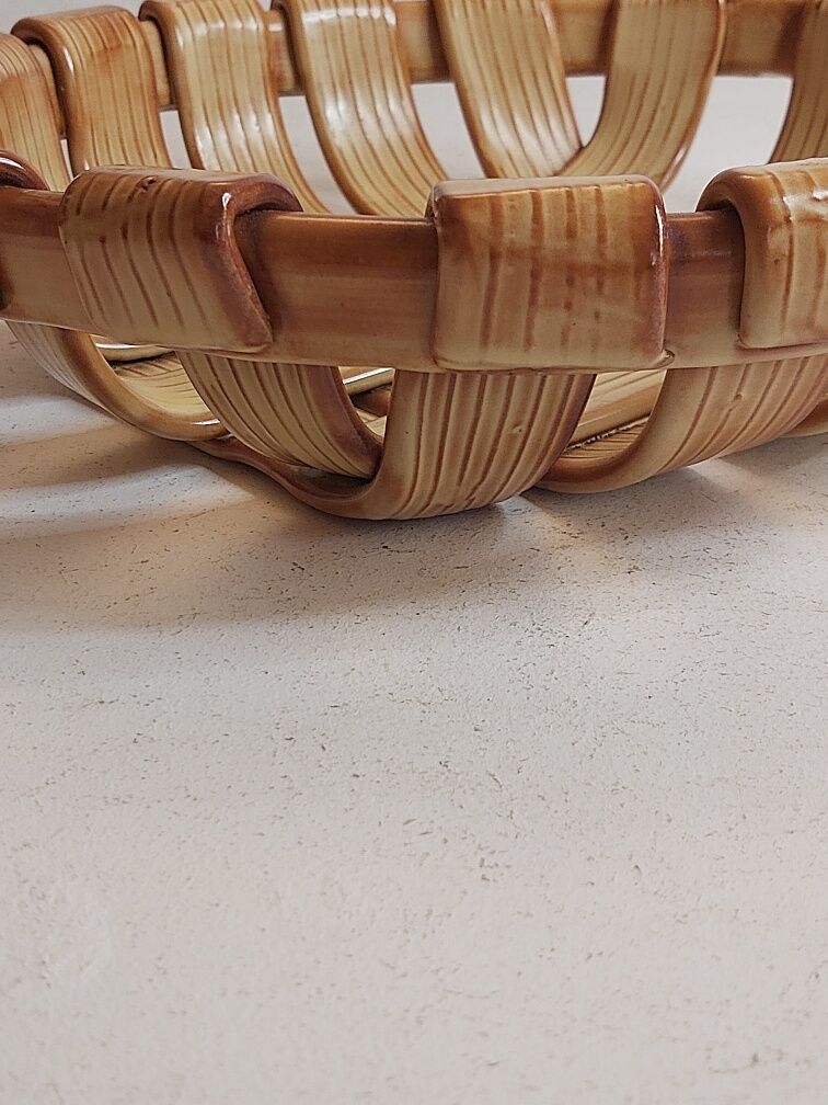 Vallauris braided ceramic fruit cup