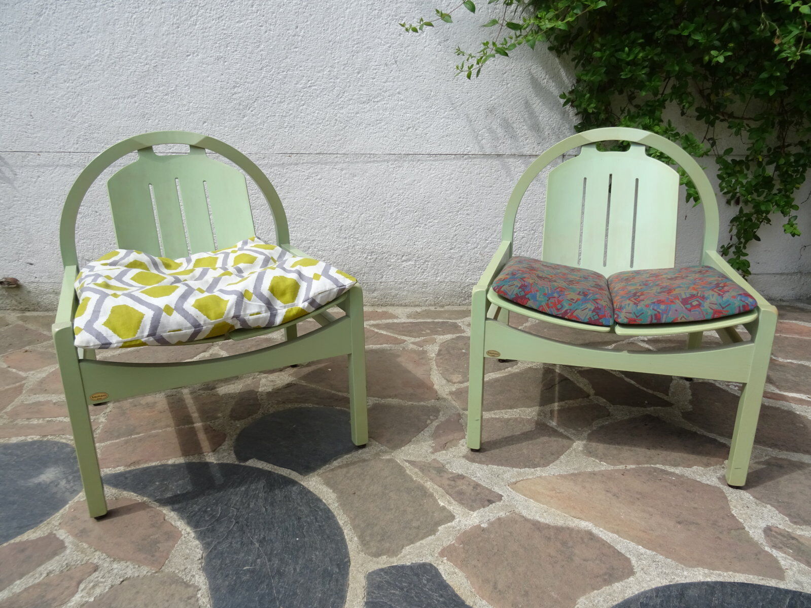 Pair of baumann argos model armchairs