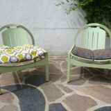 Pair of baumann argos model armchairs