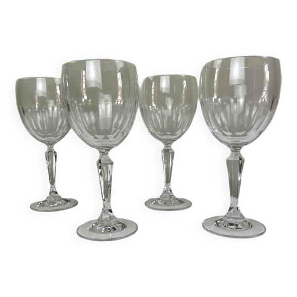 Verres à eau en cristal