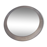 Double mirrors stacked round Fontana arte design Italy vintage