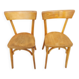 2 wooden bistro chairs, Baumann style