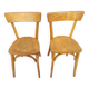 2 wooden bistro chairs, Baumann style