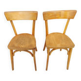 2 wooden bistro chairs, Baumann style