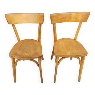 2 wooden bistro chairs, Baumann style