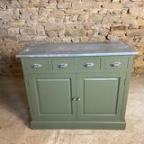 Green sideboard 4 drawers