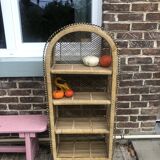 Buri wicker & rattan shelf