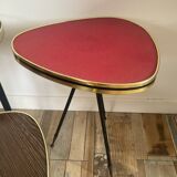 Trio of tripod-legged side tables from the 60s and 70s
