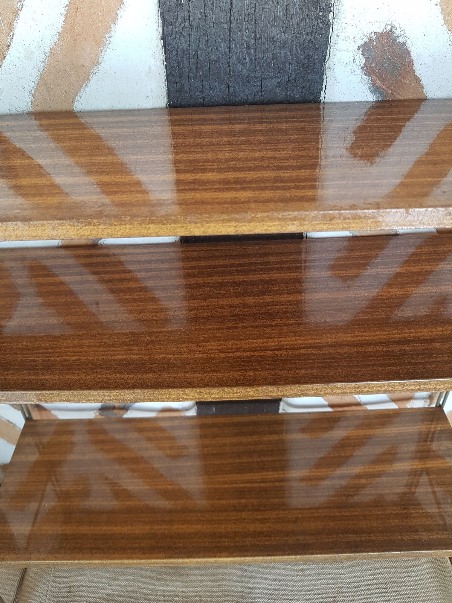 Wall shelf string 1960 vintage